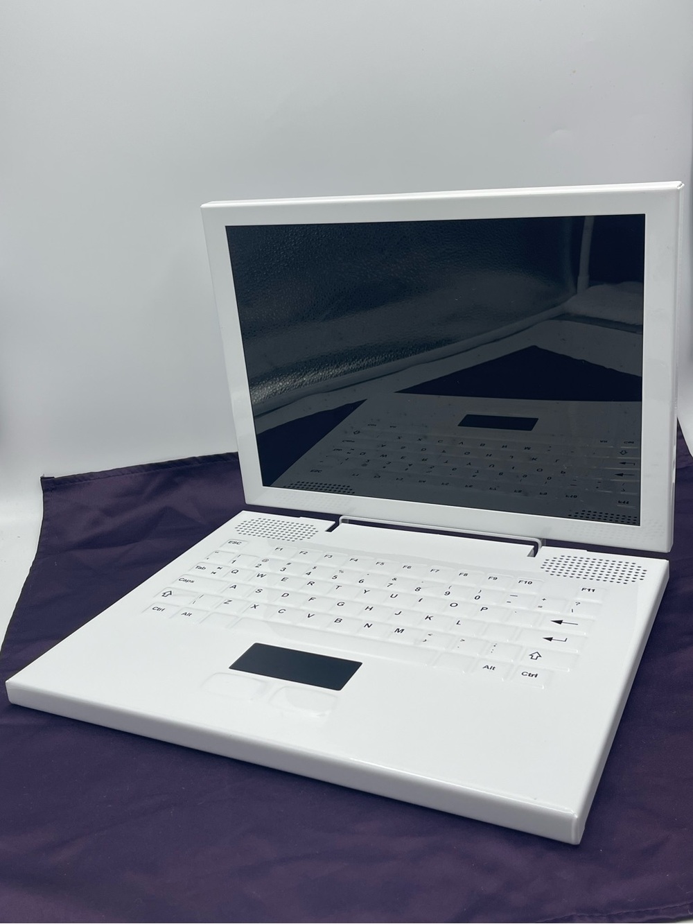 Turboprops: Notebook Laptop Computer Prop Steel Aluminum w/ Black Acrylic Screen